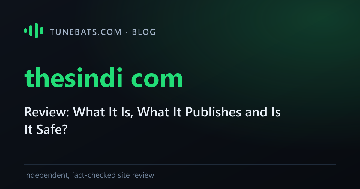 Thesindi com review title card with site overview and safety notes