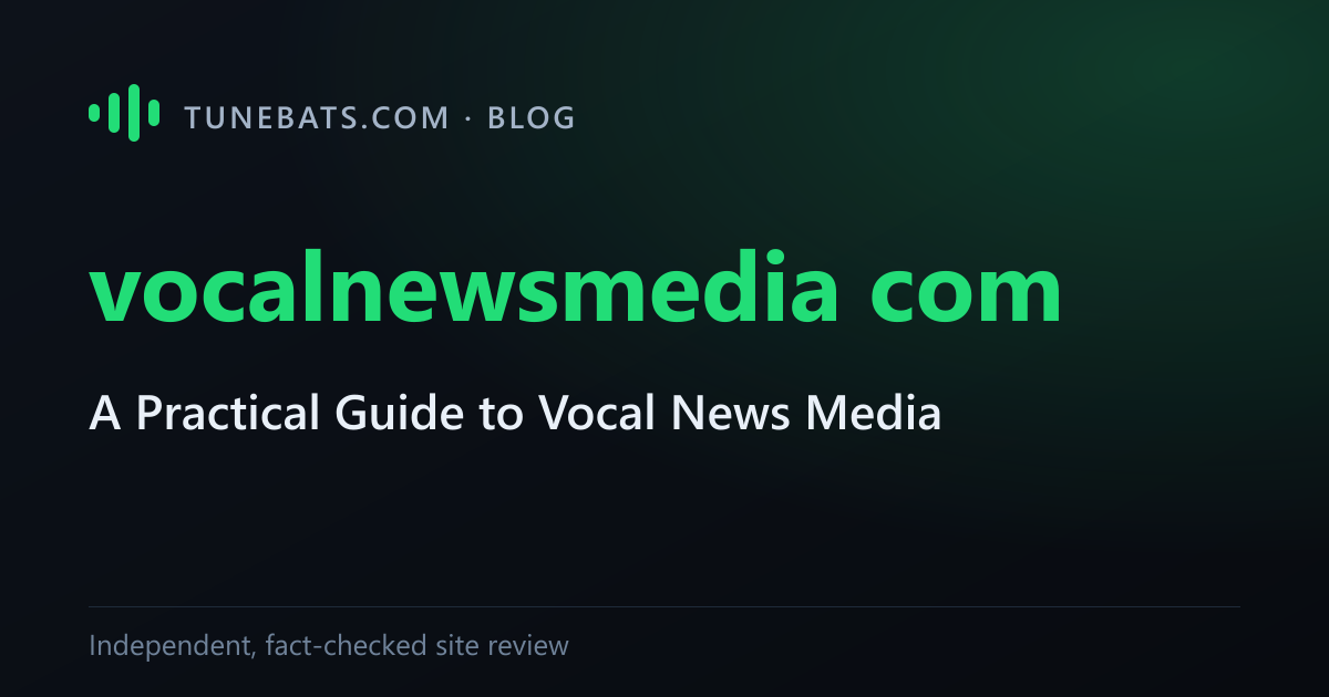 vocalnewsmedia com review title card with site name and topic icons